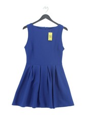 Topshop Skater Mini Dress UK10 in Blue