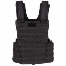 Weste MOLLE II schwarz taktische Einsatzweste Paintball Bundeswehr Schutzweste