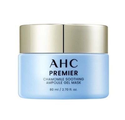 AHC Premier Chamomile Soothing Ampoule Gel Mask 80ml Azulene Calming Skin Care