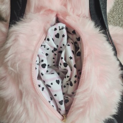 Kidcore Pink Plush Bunny Rabbit Backpack Betsey Johnson 22  display picture 3