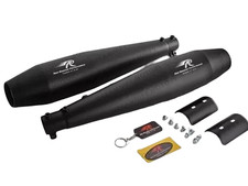 RED ROOSTER PERFORMANCE STELLAR EXHAUST Black Matte For Enfield INT 650 & GT 650