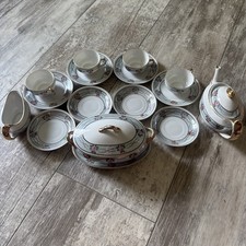 Vintage 1920s Japanese Floral Porcelain Tea Set