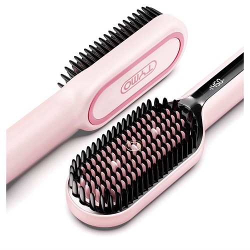 Hair Straightener Brush - Upgraded ic Plus Straightening Brush