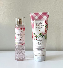 Bath  Body Works GINGHAM GORGEOUS Set Fine Fragrance Mist Body Wash 2pc Bundle