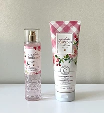 Bath & Body Works GINGHAM GORGEOUS Set Fine Fragrance Mist Body Wash 2pc Bundle