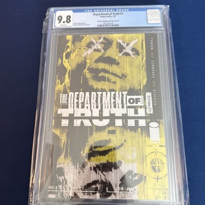 Department of Truth #1 CGC 9.8 Sixth Printing Error Edition 