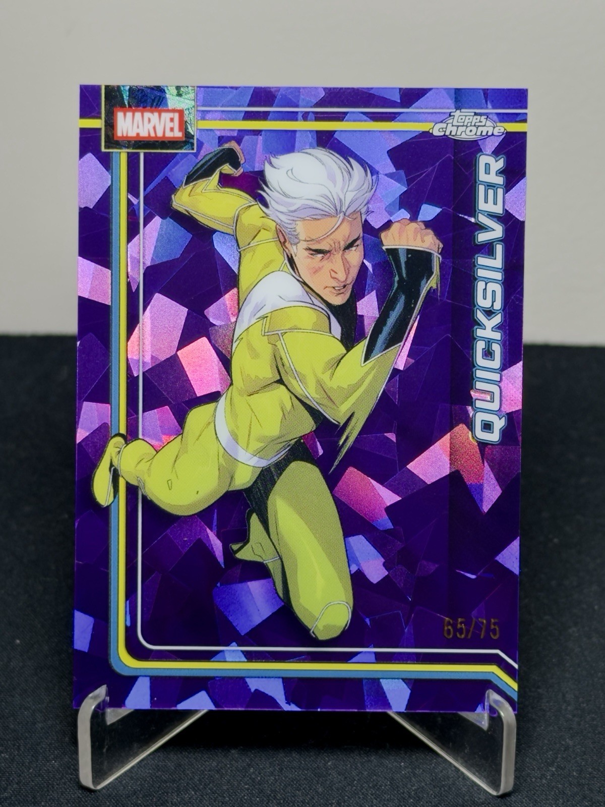 2026 Topps Chrome Marvel Sapphire Purple /75 Quicksilver #93 X-Men