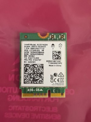 Intel Model AX201NGW WIFI card