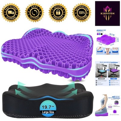 19.7in Cooling Gel Cushion - Ultimate Support for Office Chairs & Wheelchairs