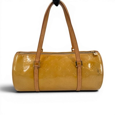 LOUIS VUITTON Bedford Monogram Vernis Gelb Lackleder Handtasche M91006