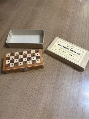 Educational Chess Set Art 631 Pocket Inlaid 15 cm Complete Set No Missing Pieces