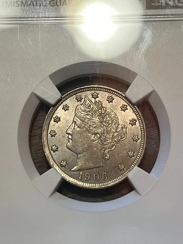 1906 Liberty Head V Nickel 5 Cent Piece- NGC Certified, MS, UNC Details