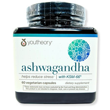 Youtheory Ashwagandha 1000mg   Stress Relief, Mood Support  Natural Energy   60