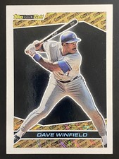 Dave Winfield 1993 Topps Baseball Black Gold Toronto Blue Jays #44