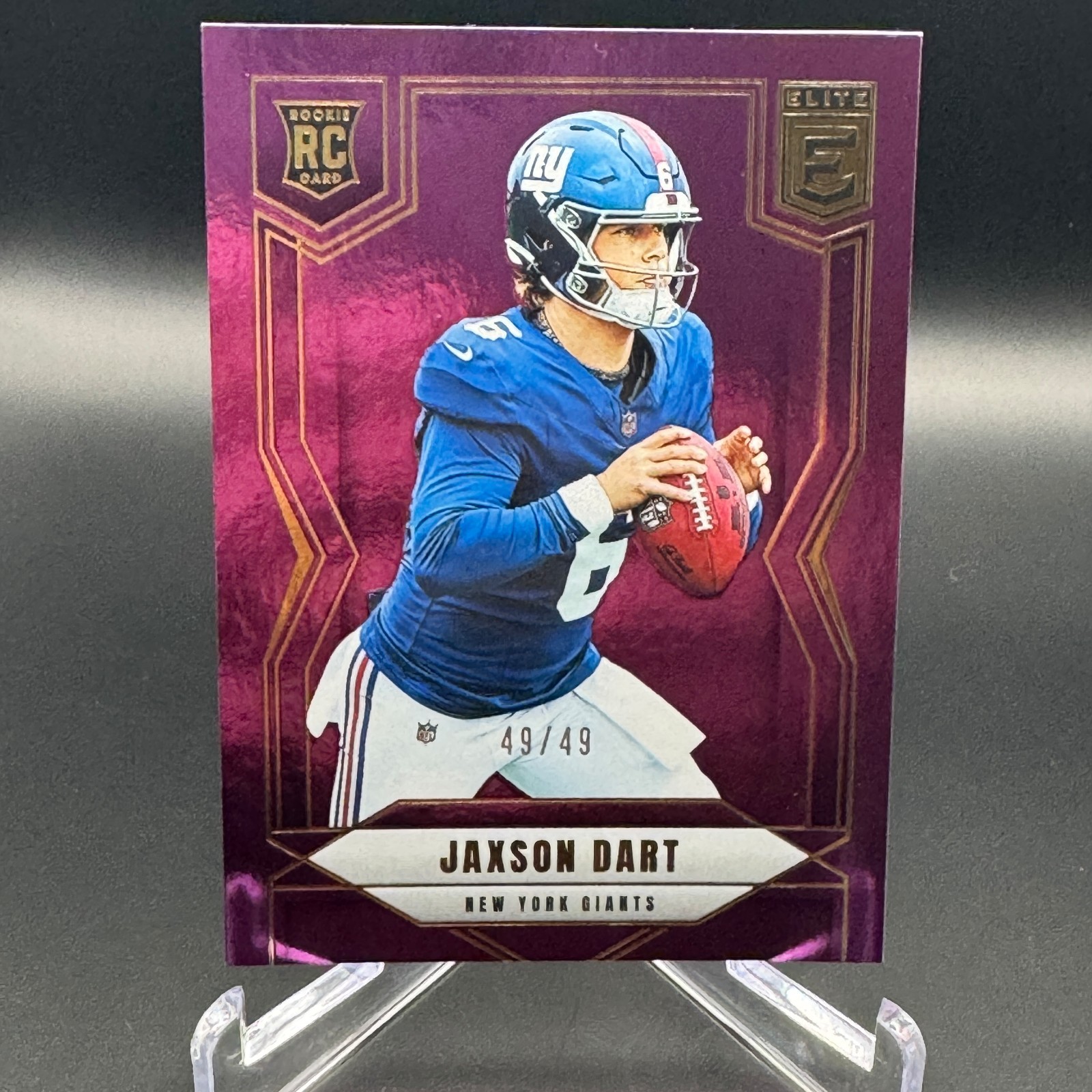 2025 Donruss Elite - Jaxson Dart - Purple Parallel - 49/49 #103