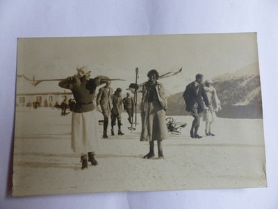 CPA Magda Julin Svea Moren Olympic skating champions Saint-Moritz (27770)