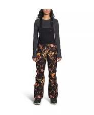NWT The North Face Freedom Insulated Bib Womens Small Snow Pants Floral