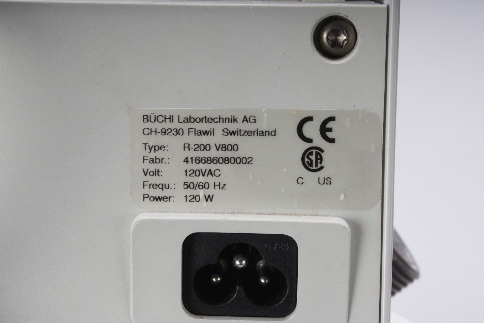 Buchi R-200 Rotavapor System With B-491 Heating Bath - Fair Condition