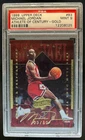 1999-00 Upper Deck Michael Jordan Athlete of the Century MJ Gold #3/50 PSA 9