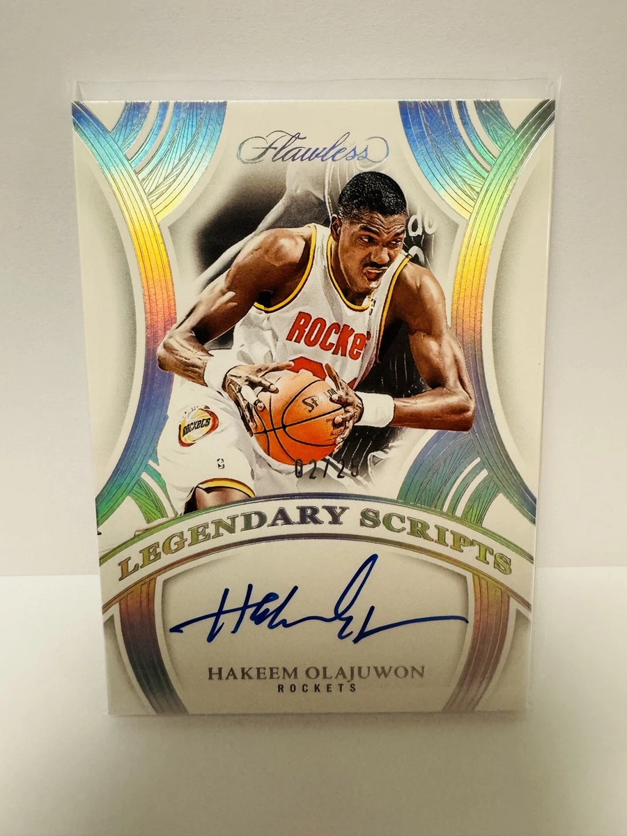 Panini Hakeem Olajuwon Basketball Autographed Sports Trading Cards