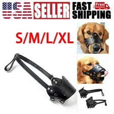 Adjustable Pet Dog No Bite Muzzle Cage Mouth Mesh Cover For Big Small Dog USA