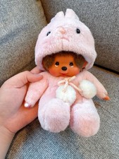 Monchhichi pink bunny doll