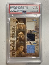 2004 Fleer Authentix Anthony/nene/miller Tip-off Trios Jerseys 1/75 EX-MT 6