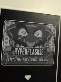 HYPERFLASH32 eInk Flash Cartridge Cart for Virtual Boy Wario Land Black White
