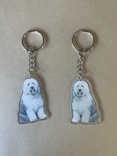 Old English Sheepdog Keyring Perfect for Dog Lovers and Owners