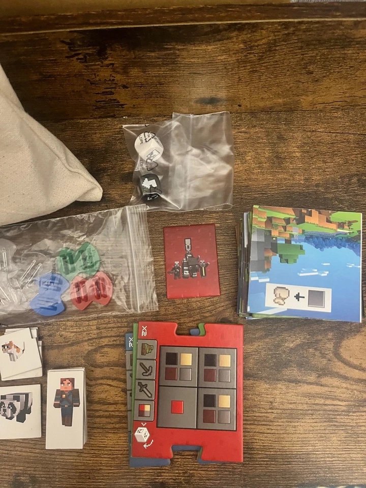 Ravensburger Minecraft Heroes of the Village Board Game Used Not Complete - Image 3 of 4