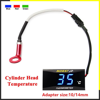 KOSO Motorrad Zylinderkopf Temperatursensor Mini Square Digital Instrument