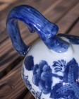 Gravy Boat blue white Nantucket  Flow blue floral vintage! FLAWLESS — photo 4