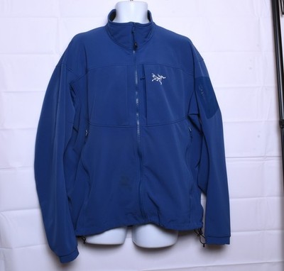 Mens Arc'teryx Gamma Jacket Size XL Blue Softshell Fleece Lined Hiking Outdoor