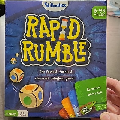Rapid Rumble Sealed Educational Game Kids Age 6+ Teens Adults Fast Funny Clever