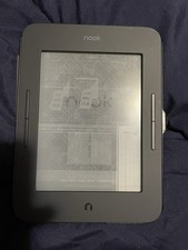 Barnes  Noble Nook w/ Broken Internal Screen. For Parts  Case Bundle