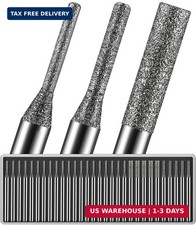 30Pcs 1mm/20Pcs, 2mm/5Pcs, 3mm/5Pcs, 150-Grit Diamond Drill Bits 1/8 Shank Compa