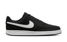 Nike Court Vision Low Mens Sneakers Black White Lace-Up Shoes Size 10