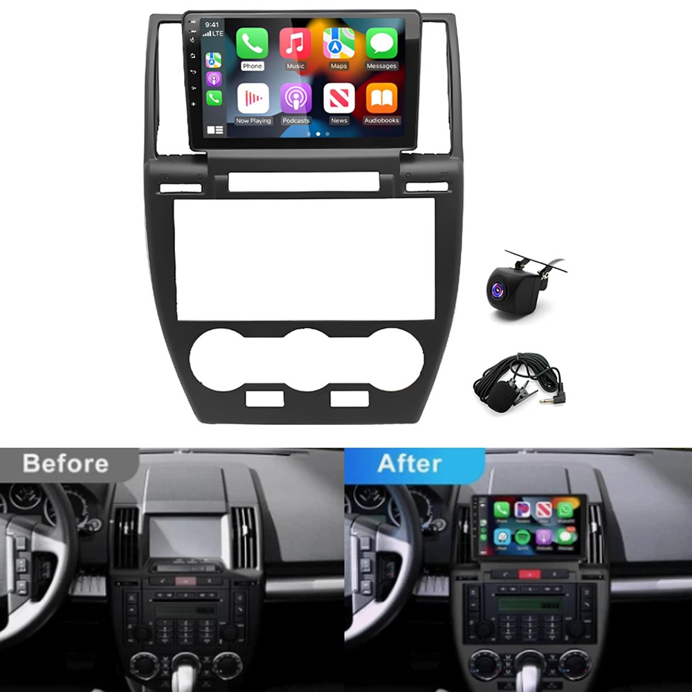 For Land Rover Freelander 2 2007- 2012 32GB Android 13 Car Stereo Radio CarPlay