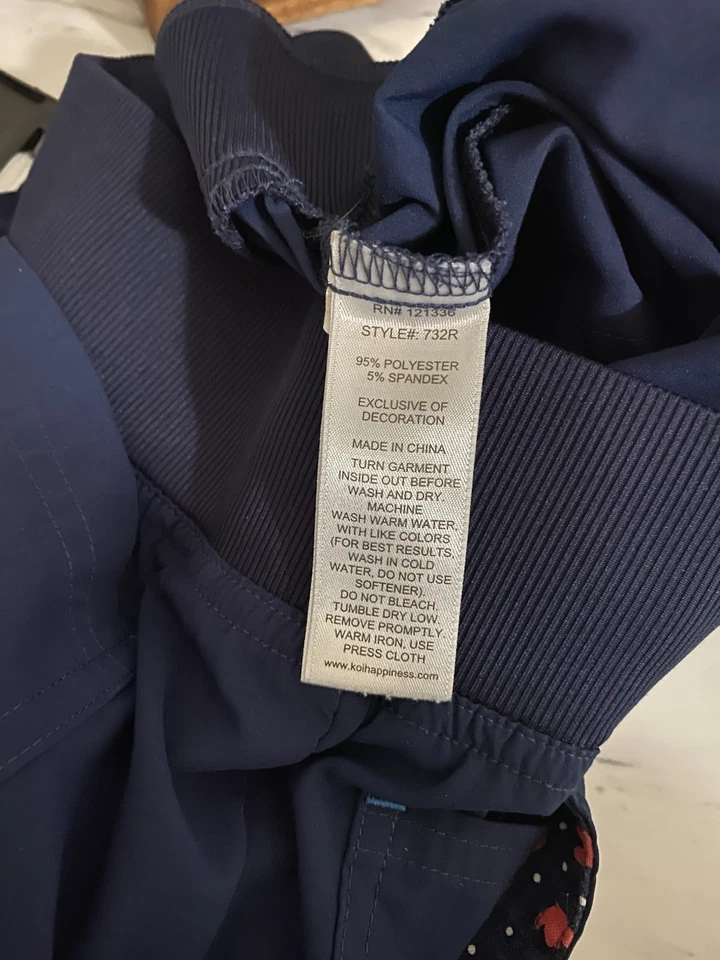 Pantalones Médicos Koi Basics Azul Marino Oscuro - Pequeños Usados Foto 4 de 4