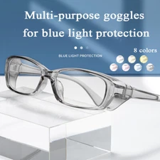 Anti Blue Light Clear Safety Goggles Glasses Work Lab Outdoor Eye Protection