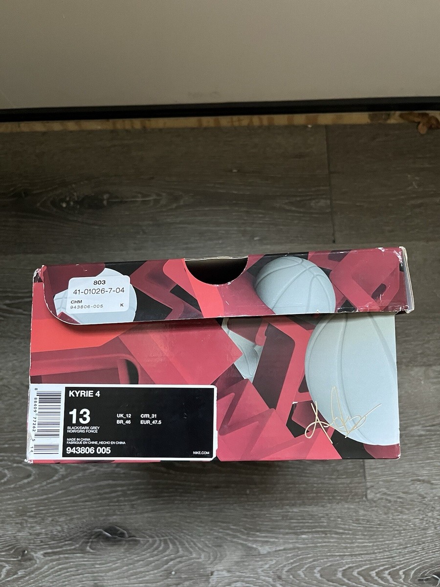 Nike Kyrie 4 41 For The Ages Size 13 Mens Red Black 2018 WITH BOX