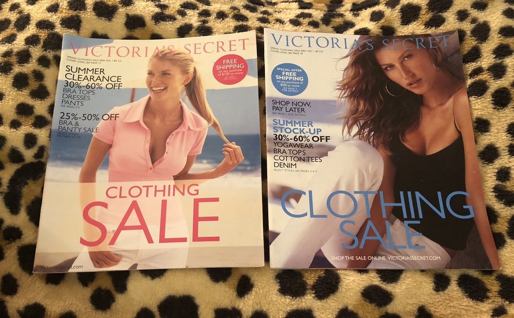 VICTORIA'S SECRET Clothing Sale CATALOG - 2003 / 2004 Gisele - set of 2