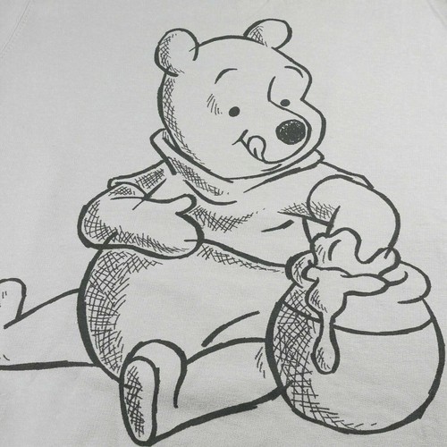 Disney Ladies Sweatshirt Winnie The Pooh Sketch Jumper Top Grey S-XL Official - Bild 4 von 6