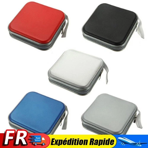 Portable 40 pièces capacité disque CD DVD portefeuille rangement organisateur ét