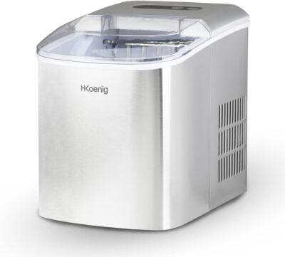 H.Koenig KB14 Eiswürfelmaschine Eis-Crasher Eismaschine Icemaker mit LED-Display