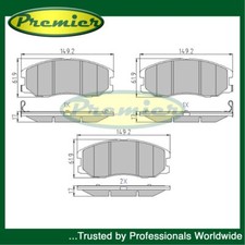 Premier set pastiglie freno anteriori si adatta a Vauxhall Antara 2006- Chevrolet Captiva 2006-