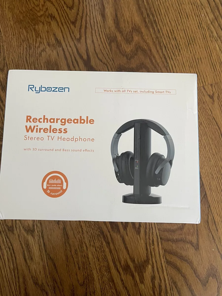 Rybozen rechargeable wireless stereo tv headphone