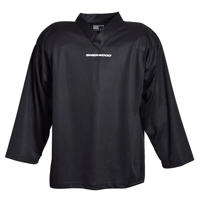 SHERWOOD SWD Spieler Training Trikot Eishockey schwarz Größe 3XS - 2XL 4200