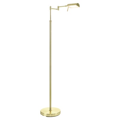 casa NOVA TROY LED-Stehlampe Stehleuchte Dimmbar Messingfarben H 146 cm