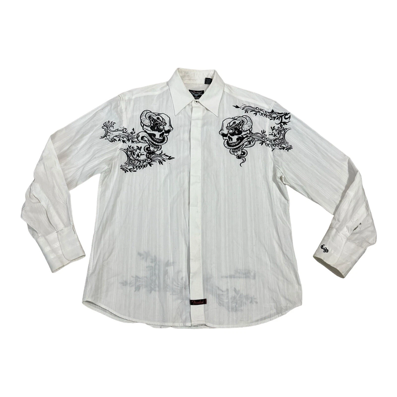 Camisas blancas Fender para hombres